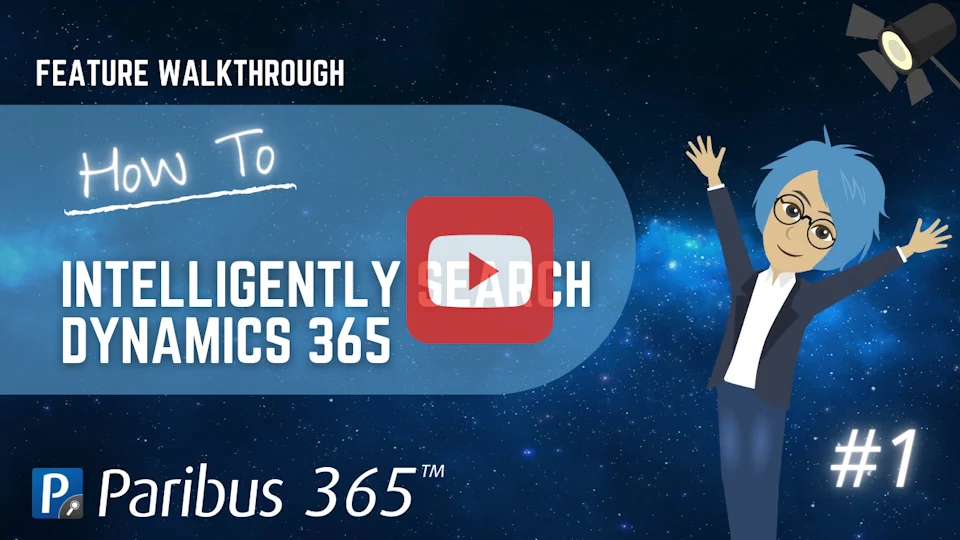 Intelligent Search feature in Paribus 365